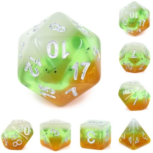 [FOM_2201] Foam Brain - Kiwi Fruit RPG Dice Set