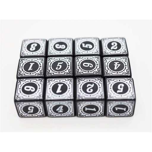 [FOM_2205] Foam Brain - Magic Burst D6 Set - White - 12 piece D6's