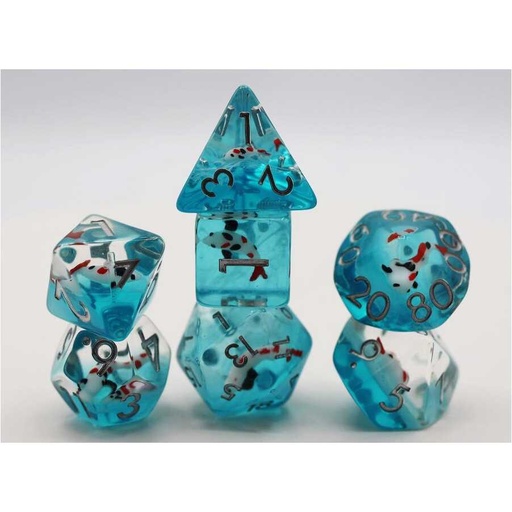 [FOM_2249] Foam Brain - Water Garden Koi RPG Dice Set