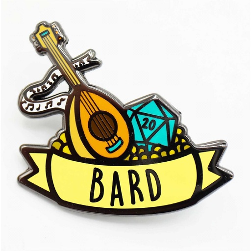 [FOM_3001] Foam Brain - Banner Class Enamel Pin: Bard