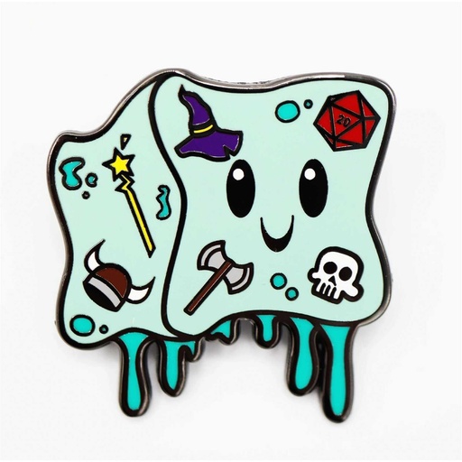 [FOM_3019] Foam Brain - Monster Index Enamel Pin: Gelly Cube