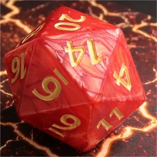 [FOM_5067] Foam Brain - 55mm Titan D20 - Red Pearl