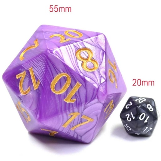 [FOM_5069] Foam Brain - 55mm Titan D20 - Purple Pearl
