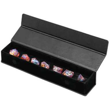 [FOM_6014] Foam Brain - Magnetic Dice Vault - Black Leatherette