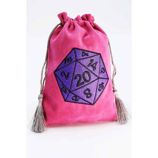 [FOM_6051] Foam Brain - Dice Bag - Purple D20