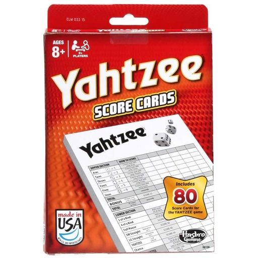 [HSB_06100] Yahtzee Score Pads