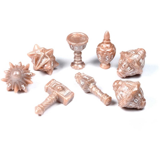 [POLYH_PHD2311] PolyHero Cleric 8 Dice Set Radiant Rose
