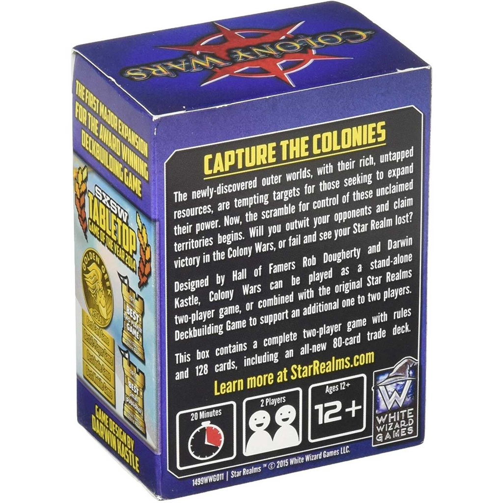 Star Realms: Colony Wars Box Rear