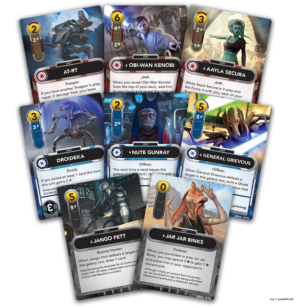 Star Wars: The Deck-Building Game - Clone Wars Cards