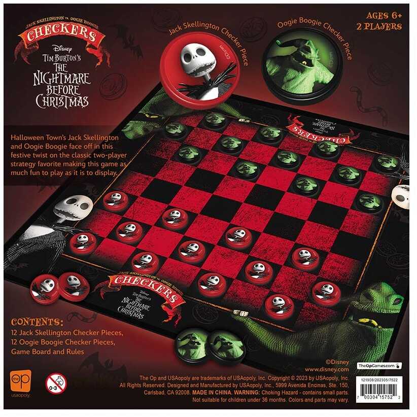 Checkers: Nightmare Before Christmas Cover Rear