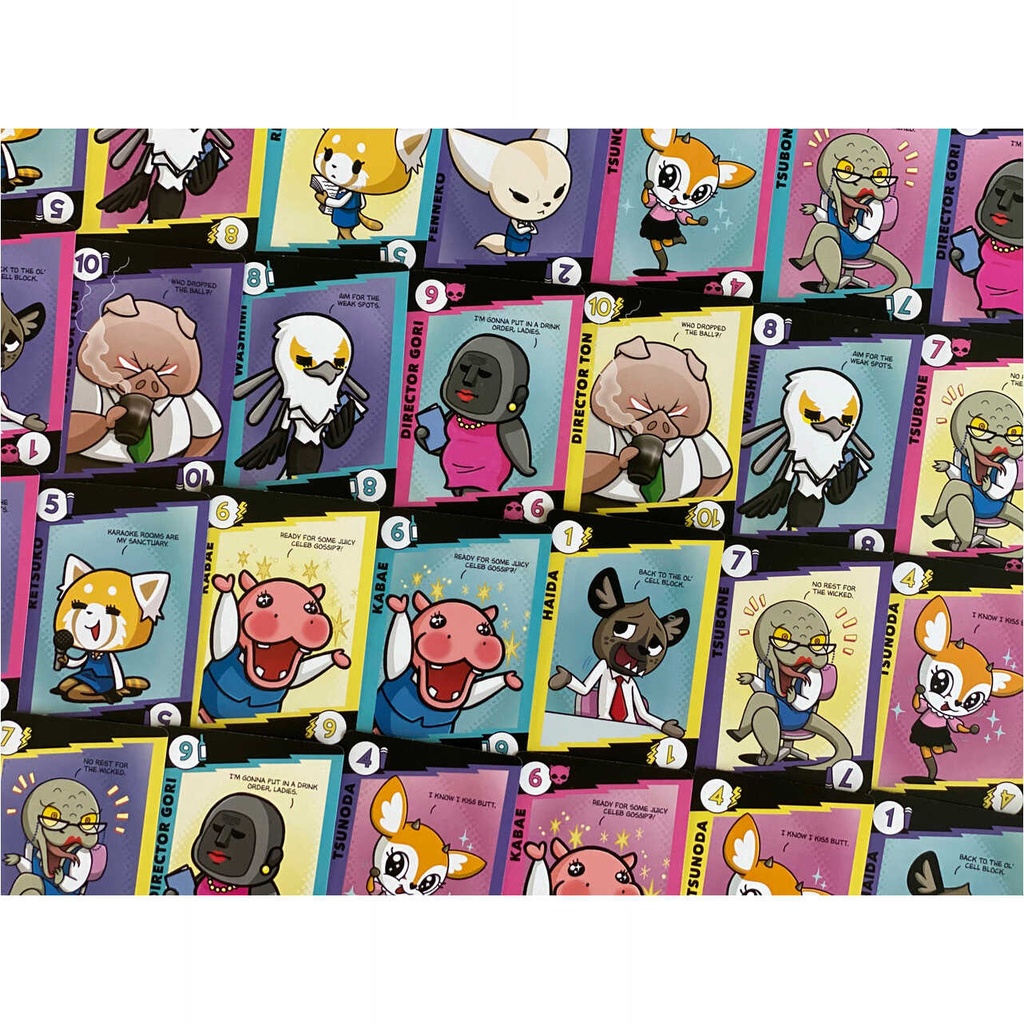 Aggretsuko Work/Rage Balance Cards