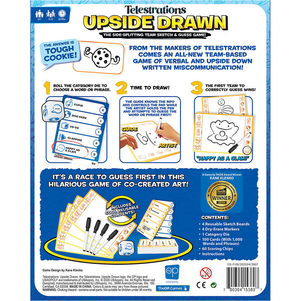 Telestrations: Upside Drawn Cover Rear