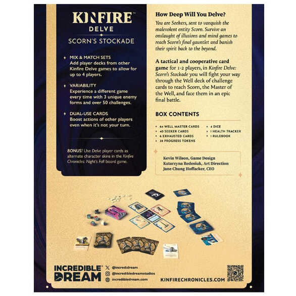Kinfire Delve: Scorn's Stockade Cover Rear