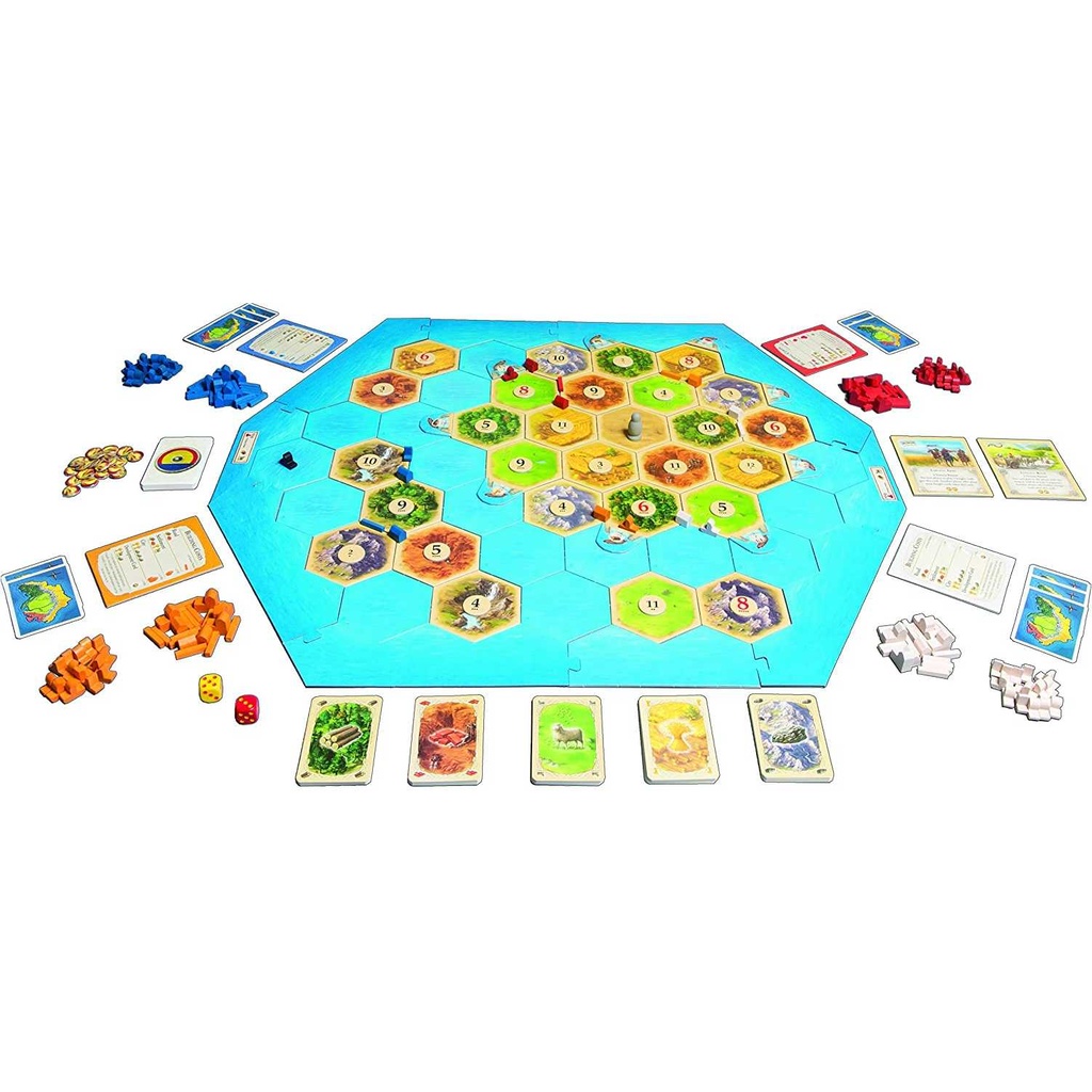 Catan: Seafarers Expansion Setup In Play