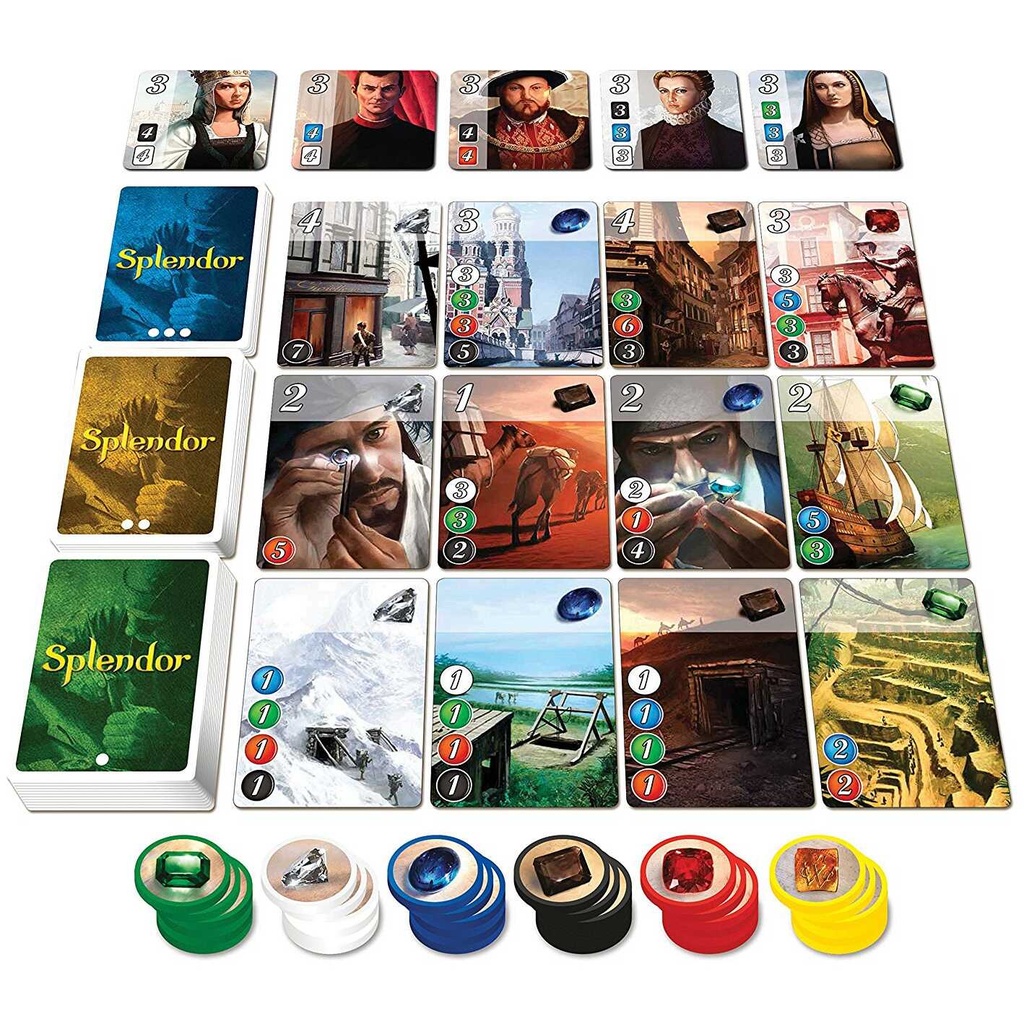 Splendor Setup In Play