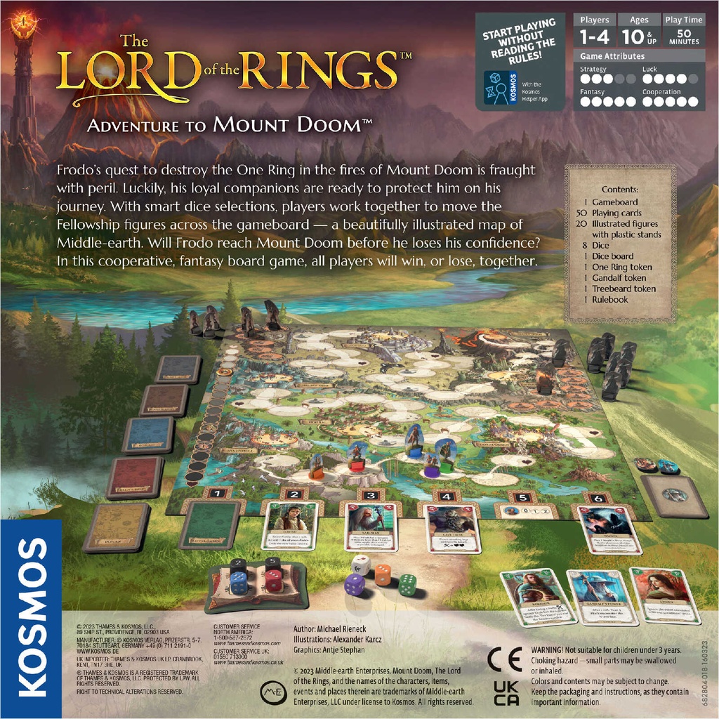 Lord of the Rings: Adventure to Mount Doom Cover Rear