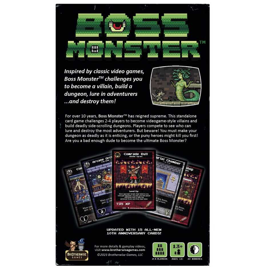 Boss Monster - 10th Anniversary Ed Cover Rear