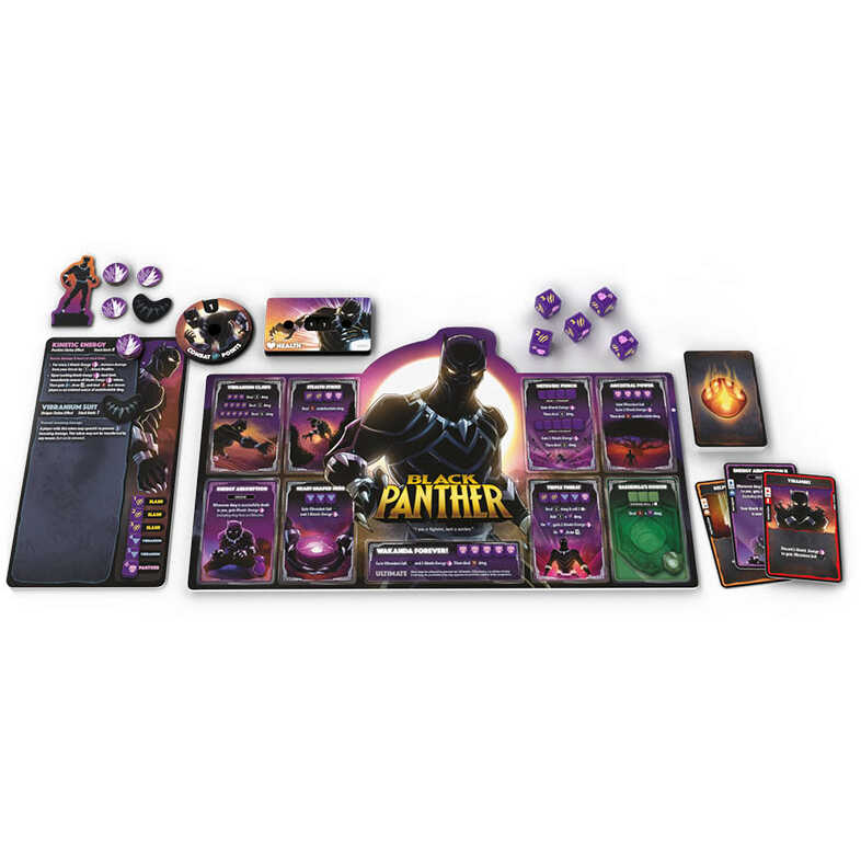 Dice Throne: Marvel 2 Hero Box 1 - Captain Marvel vs Black Panther - Black Panther Components