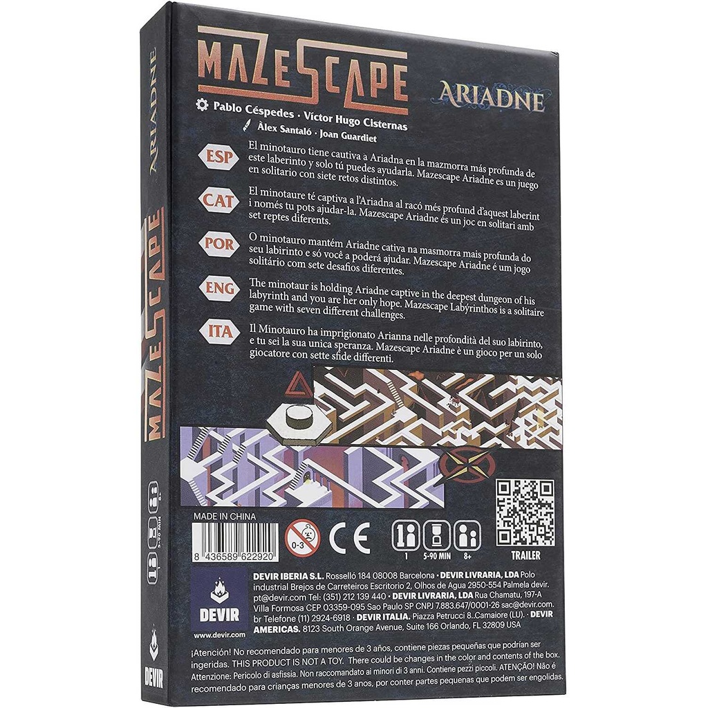 Mazescape: Ariadne Box Rear