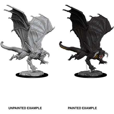 D&D Nolzur's Marvelous Miniatures: Young Black Dragon