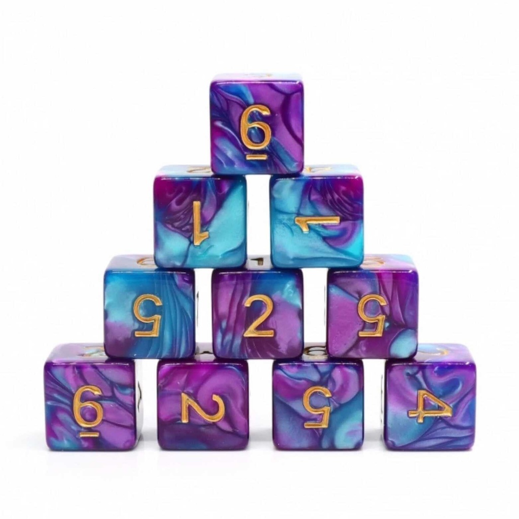 Foam Brain - Mermaid Beach -12 piece D6's