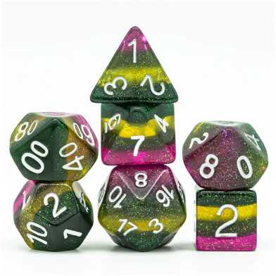 Foam Brain - Poison Swamp RPG Dice Set