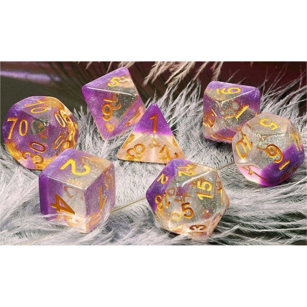 Foam Brain - Violet Sunset RPG Dice Set