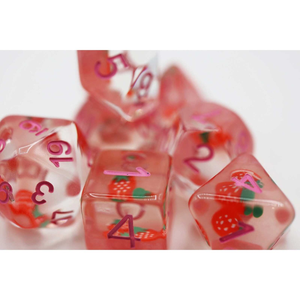 Foam Brain - Strawberry Shortcake RPG Dice Set