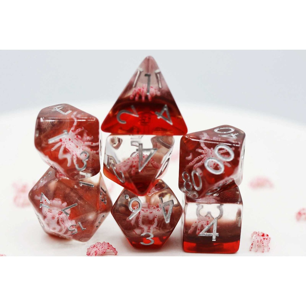 Foam Brain - Ghost Spider RPG Dice Set