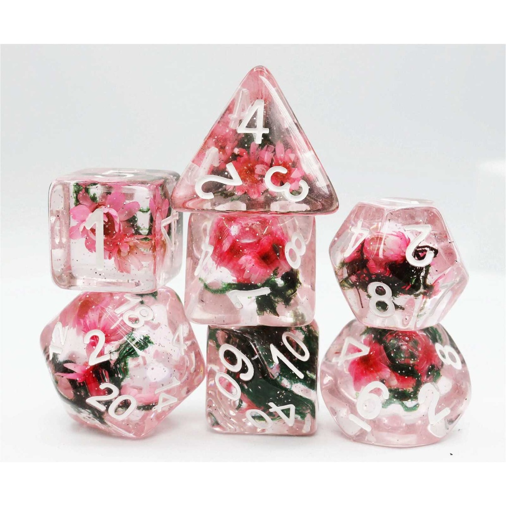 Foam Brain - Carnation Love RPG Dice Set