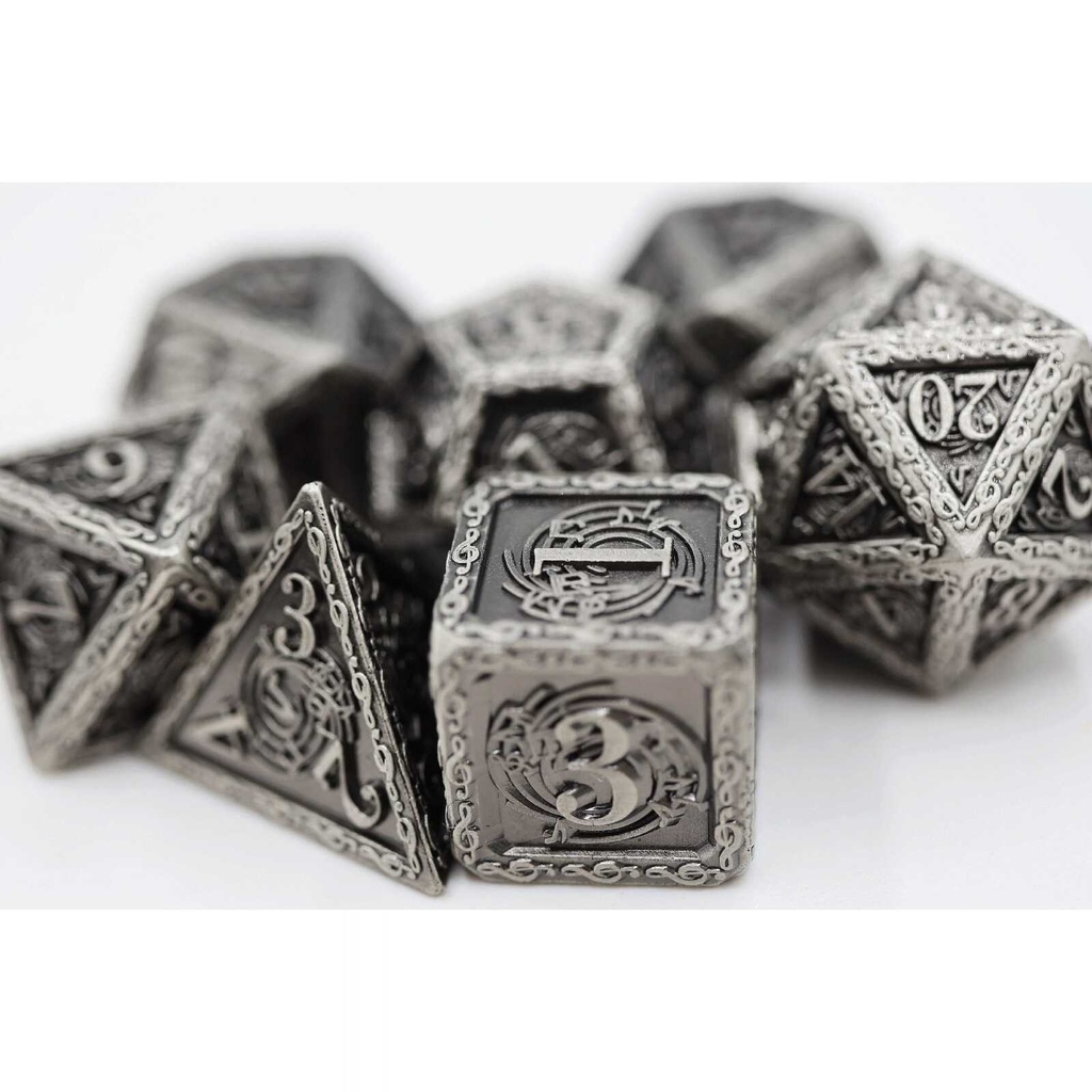 Foam Brain - Bardic Song: Vibrato - Metal RPG Dice Set