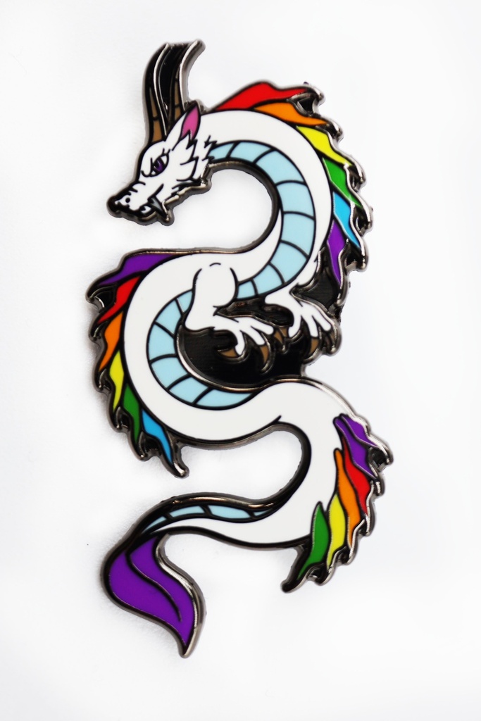 Foam Brain - Pride Dragon: Rainbow Pin