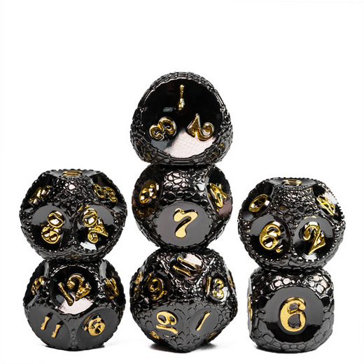 Foam Brain - Dragonstone: Night - Metal RPG Dice Set