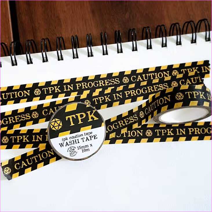 Caution - TPK in Progress Washi Tape