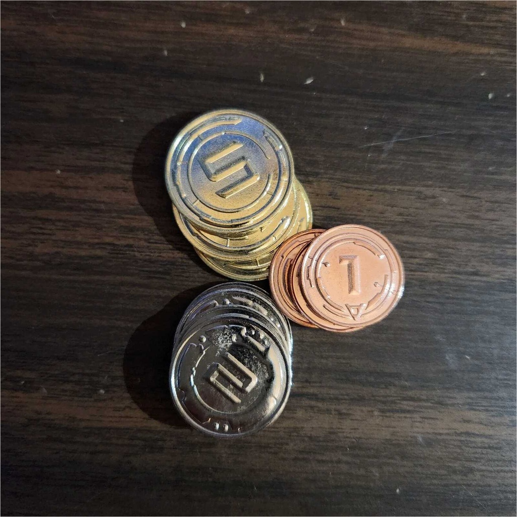 50 Metal Sci-Fi Coin Upgrade Set