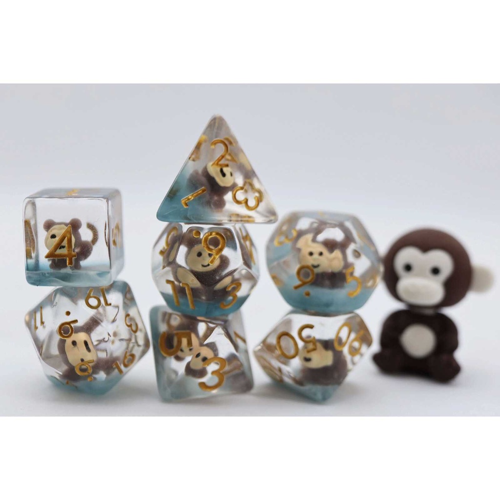 Foam Brain - Mischievous Monkey RPG Dice Set