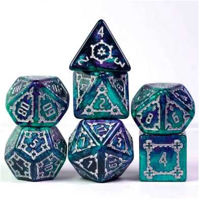 Foam Brain - Huge Arcane Castle Dice Set - 25mm