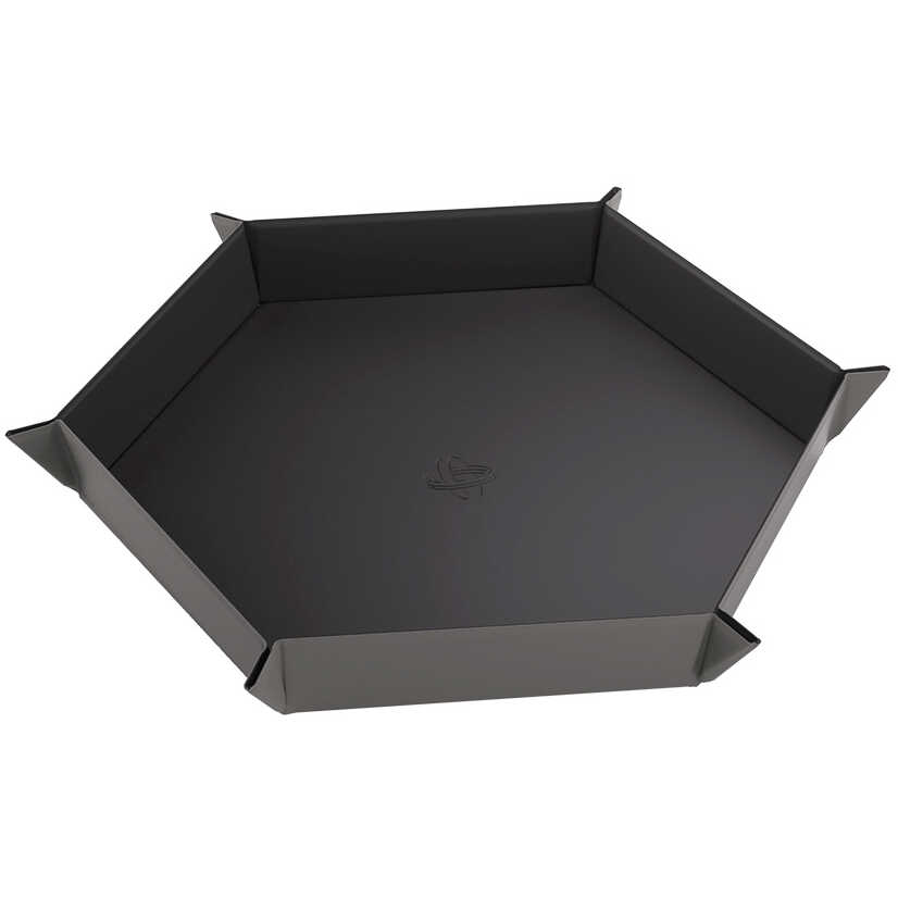 Dice Tray: Hex: Black/Gray