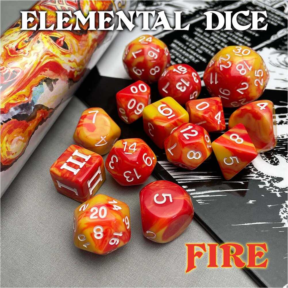 Dungeon Crawl Classics DCC Dice: Fire Elemental