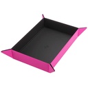 Dice Tray: Rectangle: Black/Pink