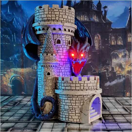 Forged - Dragons Keep Dice Tower - Blue Dragon