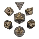 Forged - Dwarven Greed Metal RPG Dice Set