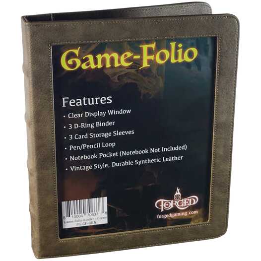 Forged - Game-Folio RPG Binder and Character Journal - Green