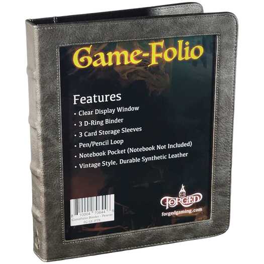 Forged - Game-Folio RPG Binder and Character Journal - Pewter