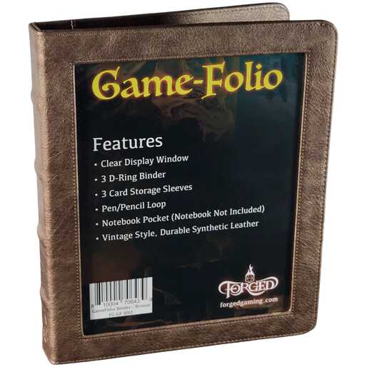 Forged - Game-Folio RPG Binder and Character Journal - Bronze