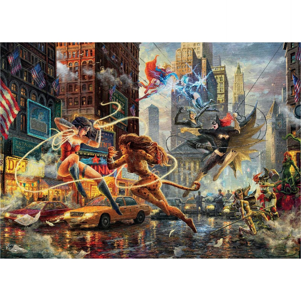 Women of DC, 1000 Piece Puzzle, Thomas Kinkade