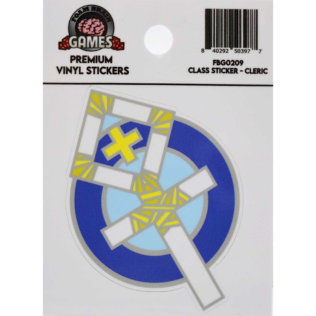 Foam Brain - Class Sticker: Cleric