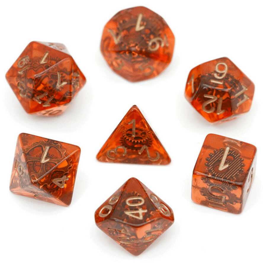 Foam Brain - Copper Gears RPG Dice Set