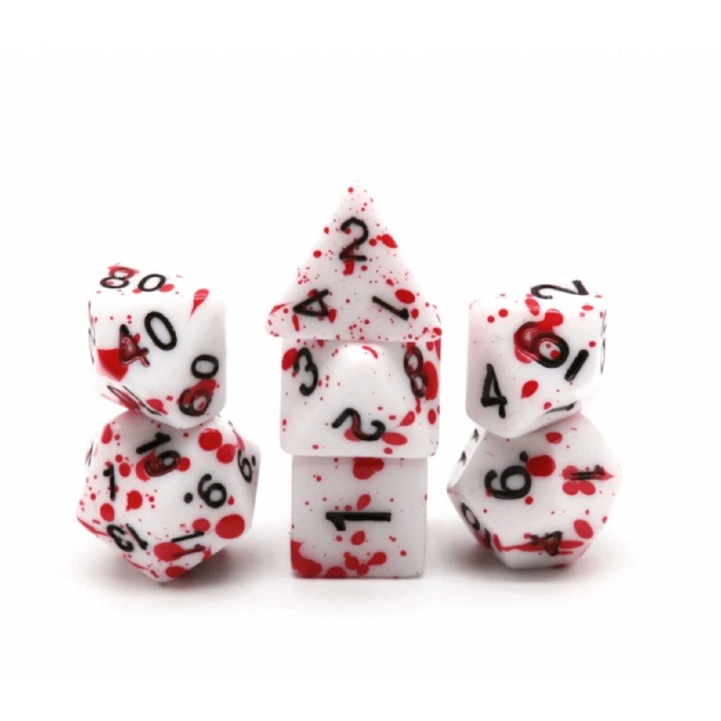 Foam Brain - Blood Splatter RPG Dice Set