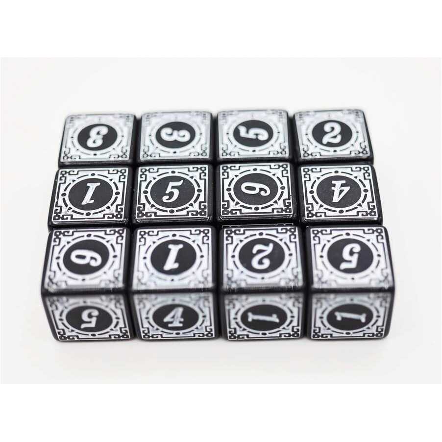 Foam Brain - Magic Burst D6 Set - White - 12 piece D6's